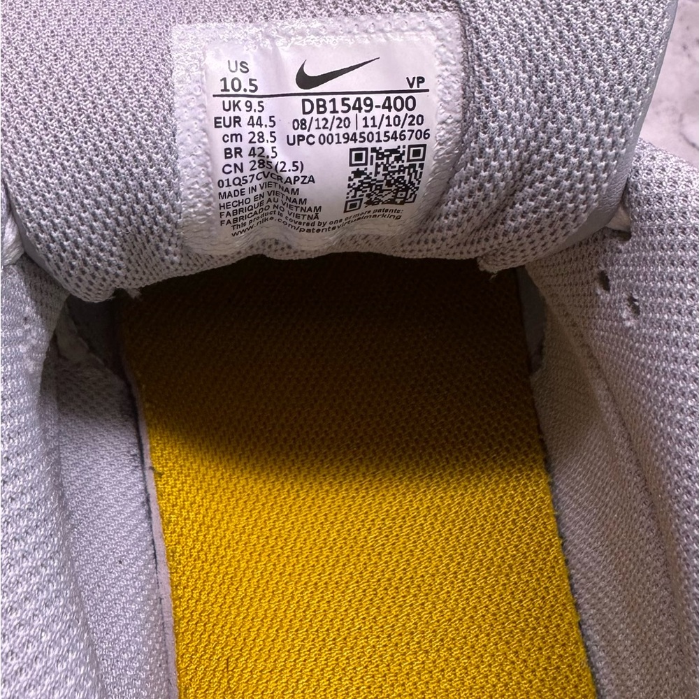 Nike Air Structure Sneakers Triax 91  Mens Size 10.5 Citron,White, Navy,Gray - Picture 6 of 9